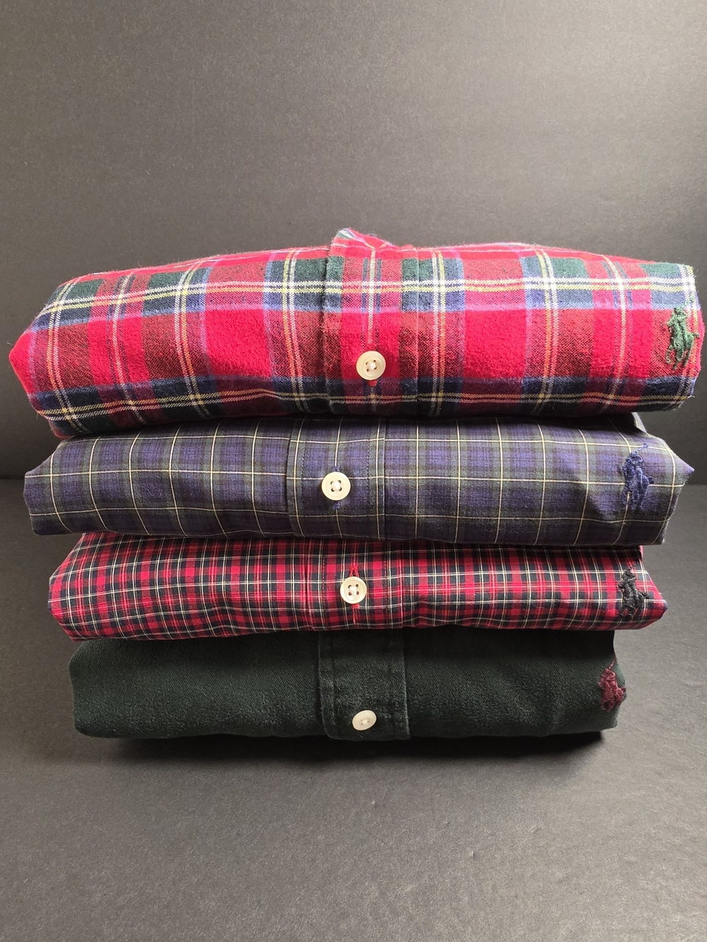 Polo by Ralph Lauren Men's Mixed Plaid & Solid Button-Down Shirt Bundle